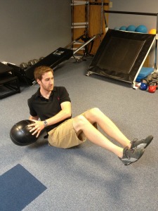 medicine ball russian twists