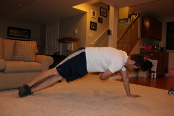 Side plank with rotation