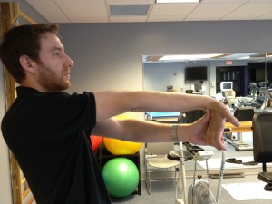 Golfer's elbow stretch