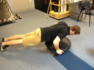 BOSU pushup