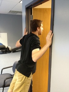 Doorway pec stretch