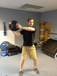 medicine ball circles