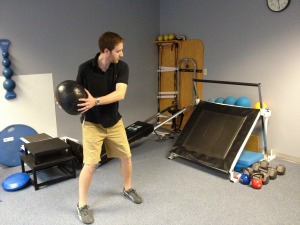 medicine ball toss