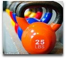 Various kettlebells